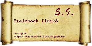 Steinbock Ildikó névjegykártya