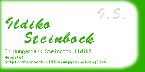 ildiko steinbock business card